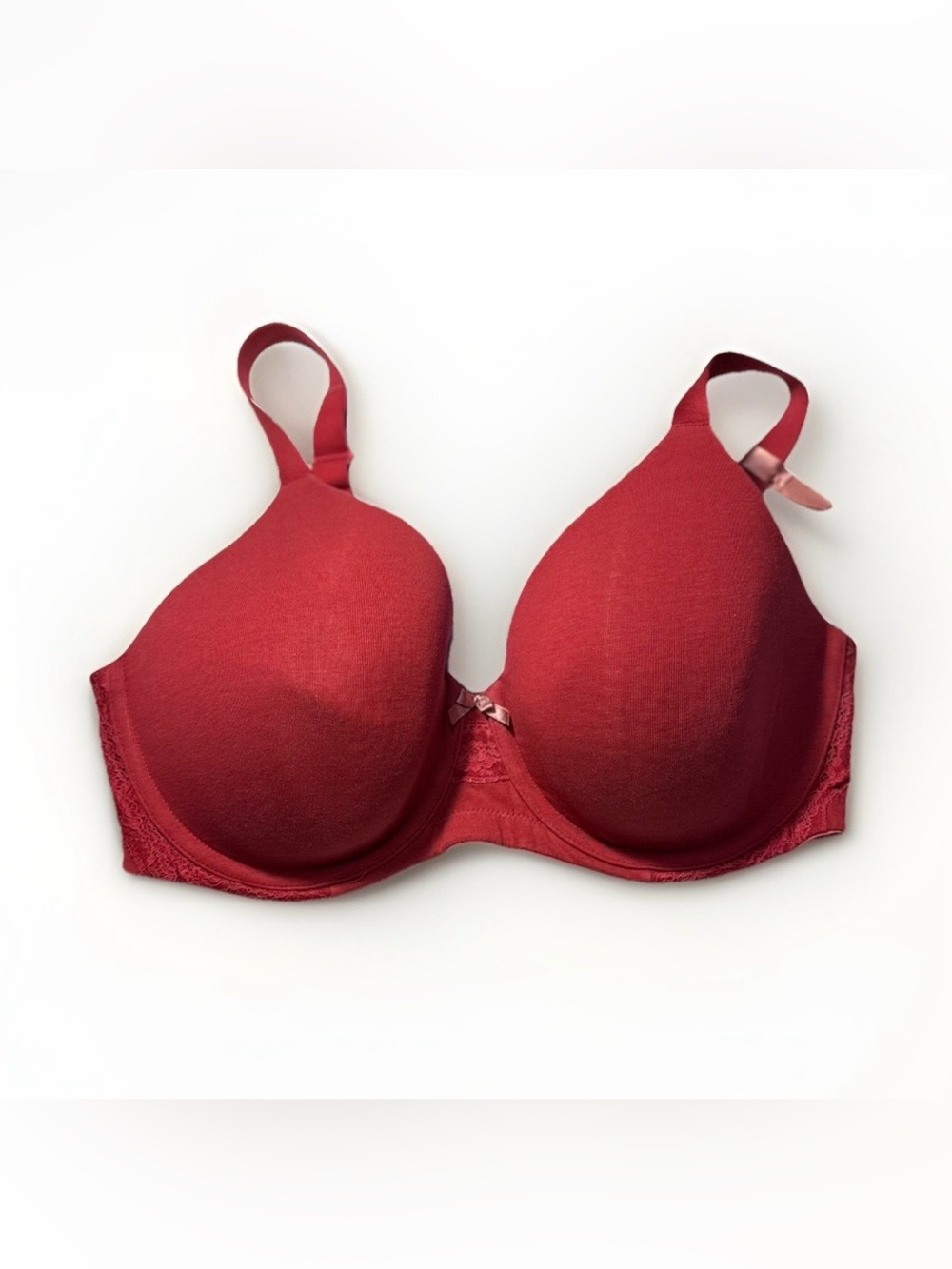 Ambrielle Red T-Shirt Bra with Light Padding